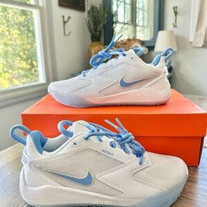 Nike Air Zoom HyperAce 3 White Vapor Blue Unisex Volleyball Shoes Sneakers